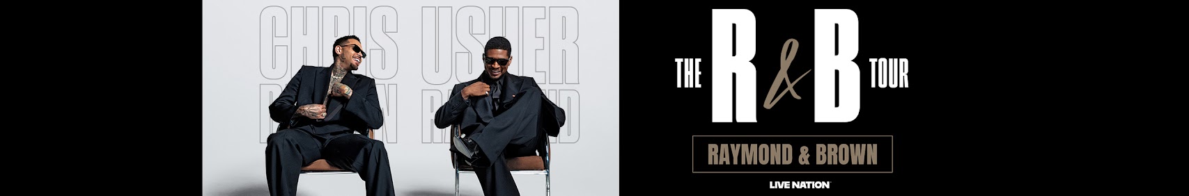 The R&B Tour — Raymond & Brown: Usher and Chris Brown live in Toronto at Rogers Stadium, August 11 and 12, 2026