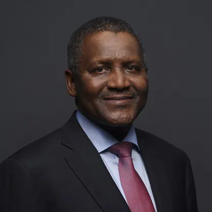 Portrait of Aliko Dangote, founder of the Dangote Group